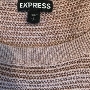 Beige/shimmer Express Tunic Sweater